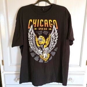 Chicago Open Air Inaugural Year 2016 Concert T Shirt Metal Rock 2 Sided Print XL